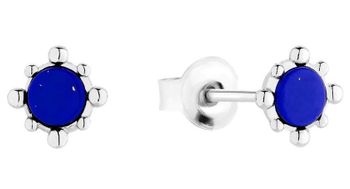 Kolczyki srebrne rodowane Essme z lapis lazuli DZK427 LL R.  Kolczyki srebrne rodowane. Kolczyki srebrne. Kolczyki srebrne z lapis lazuli. Kolczyki srebrne idealne na prezent. Ko.jpg